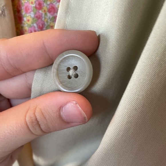 Vintage 100% Cotton Lands End Rain Coat - Picture 4 of 8